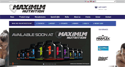 Desktop Screenshot of maximumnutrition.pl