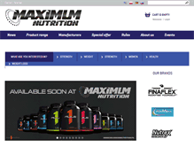 Tablet Screenshot of maximumnutrition.pl